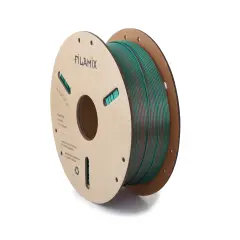 Filamix Magic Silk İki Renkli PLA Filament 1.75 mm 1 Kg - Yeşil-Kırmızı