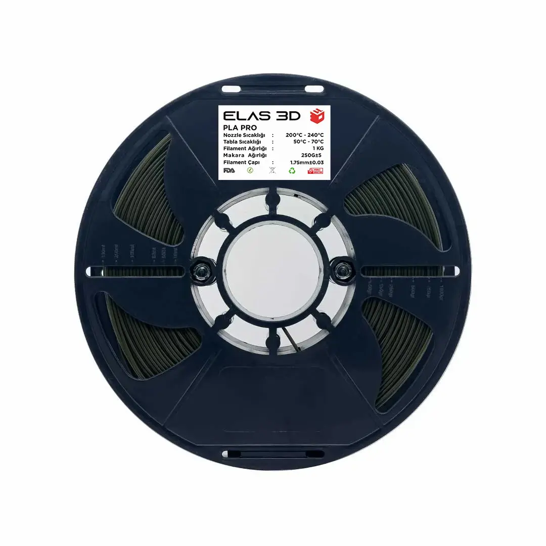 Elas PLA Pro Filament Haki Yeşili