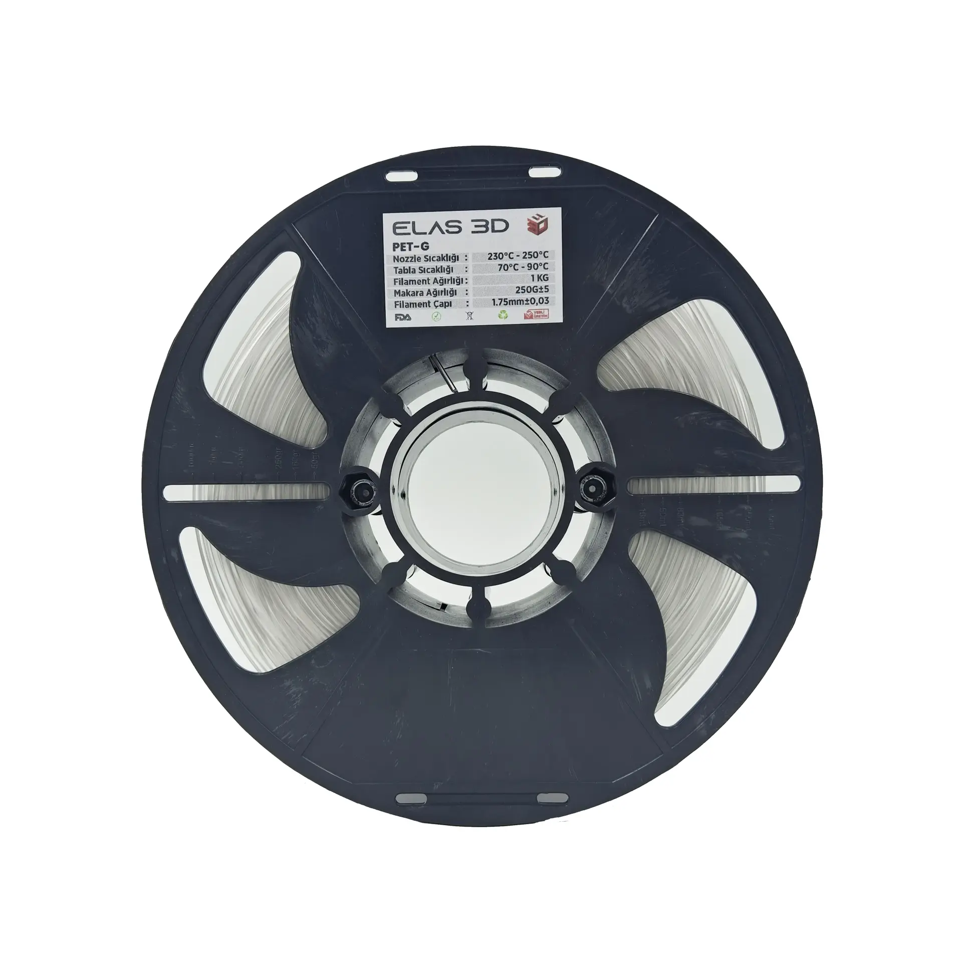 Elas PETG Filament Şeffaf