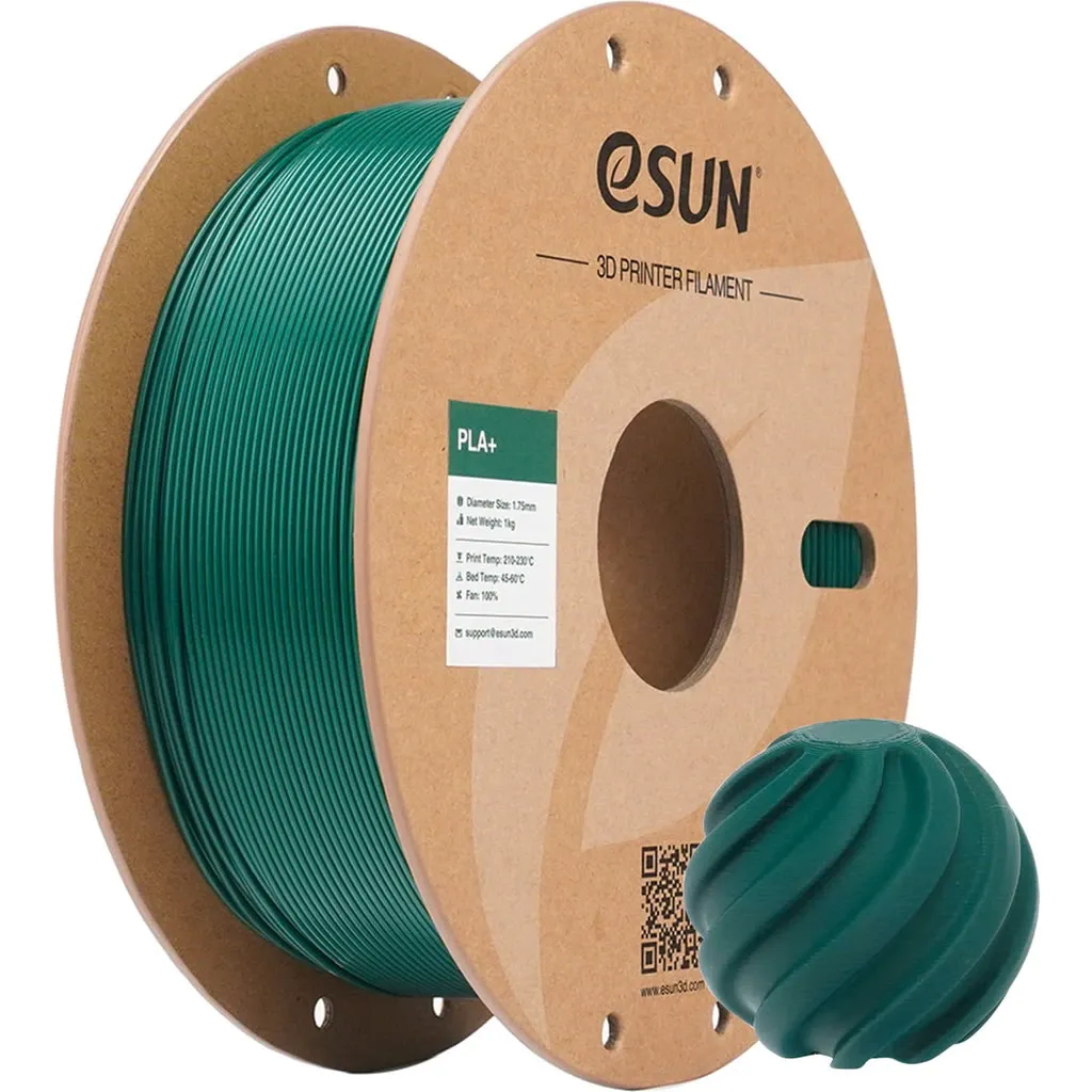 eSUN PLA+ (PLA Plus) Filament 1.75 mm 1 Kg - Koyu Yeşil