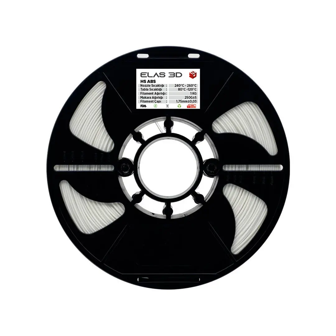 Elas HS-ABS Filament Beyaz