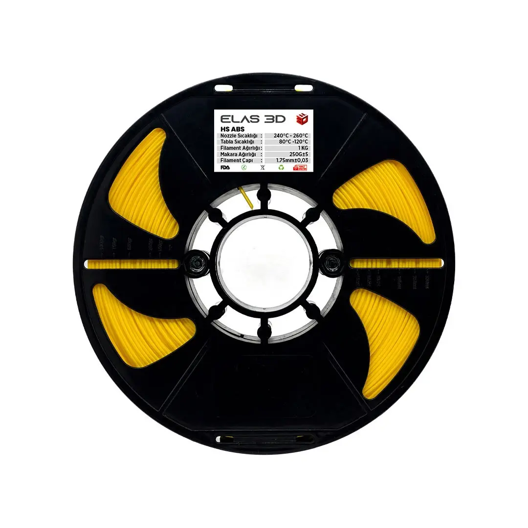 Elas HS-ABS Filament Sarı