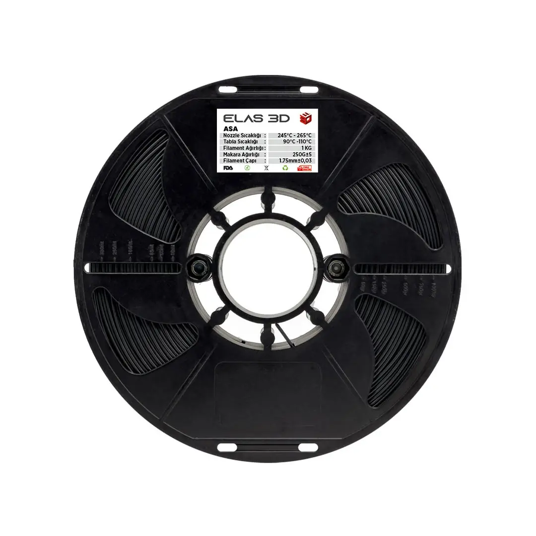 Elas ASA Filament Siyah