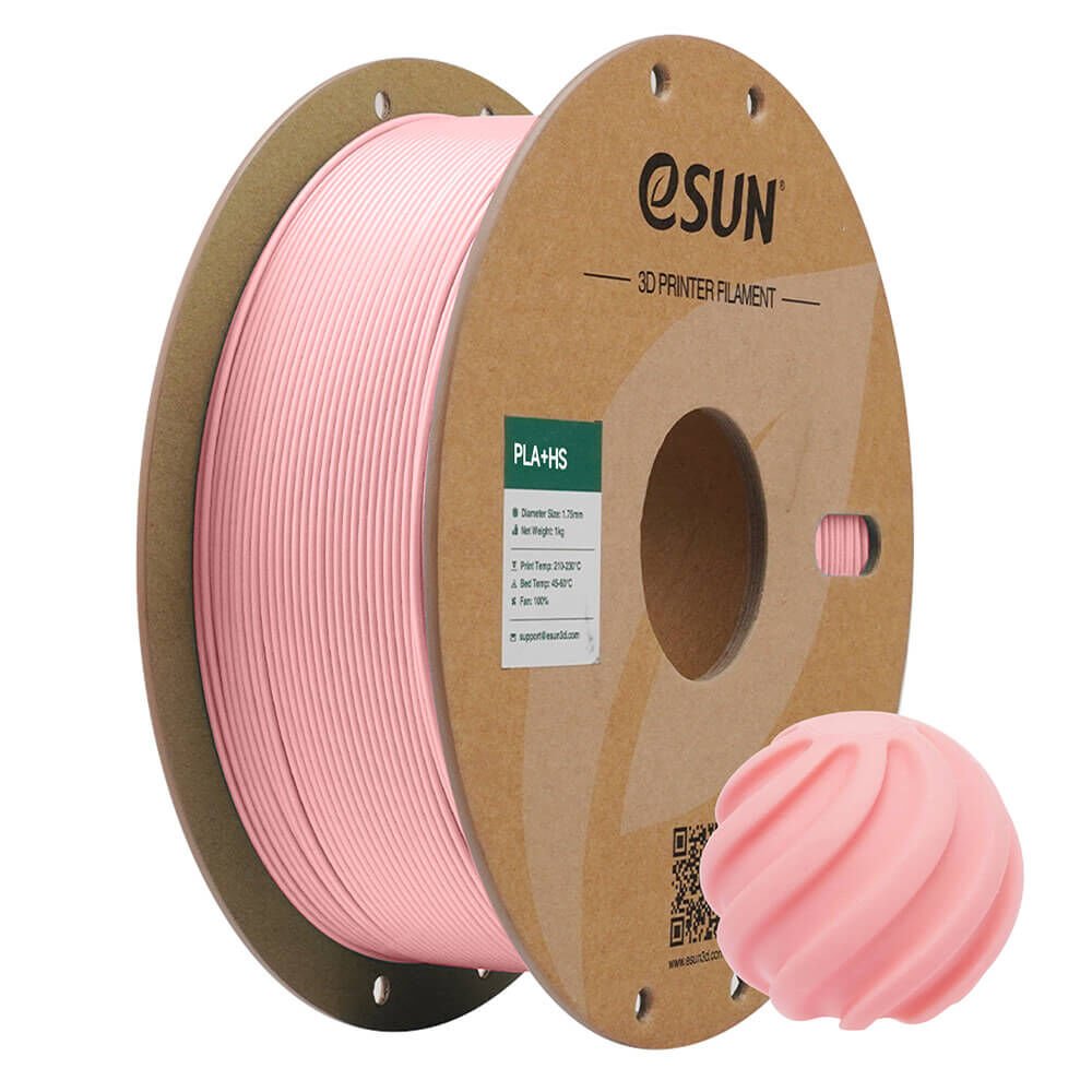 eSUN PLA+HS Filament 1.75 mm 1 Kg - Soft Pembe