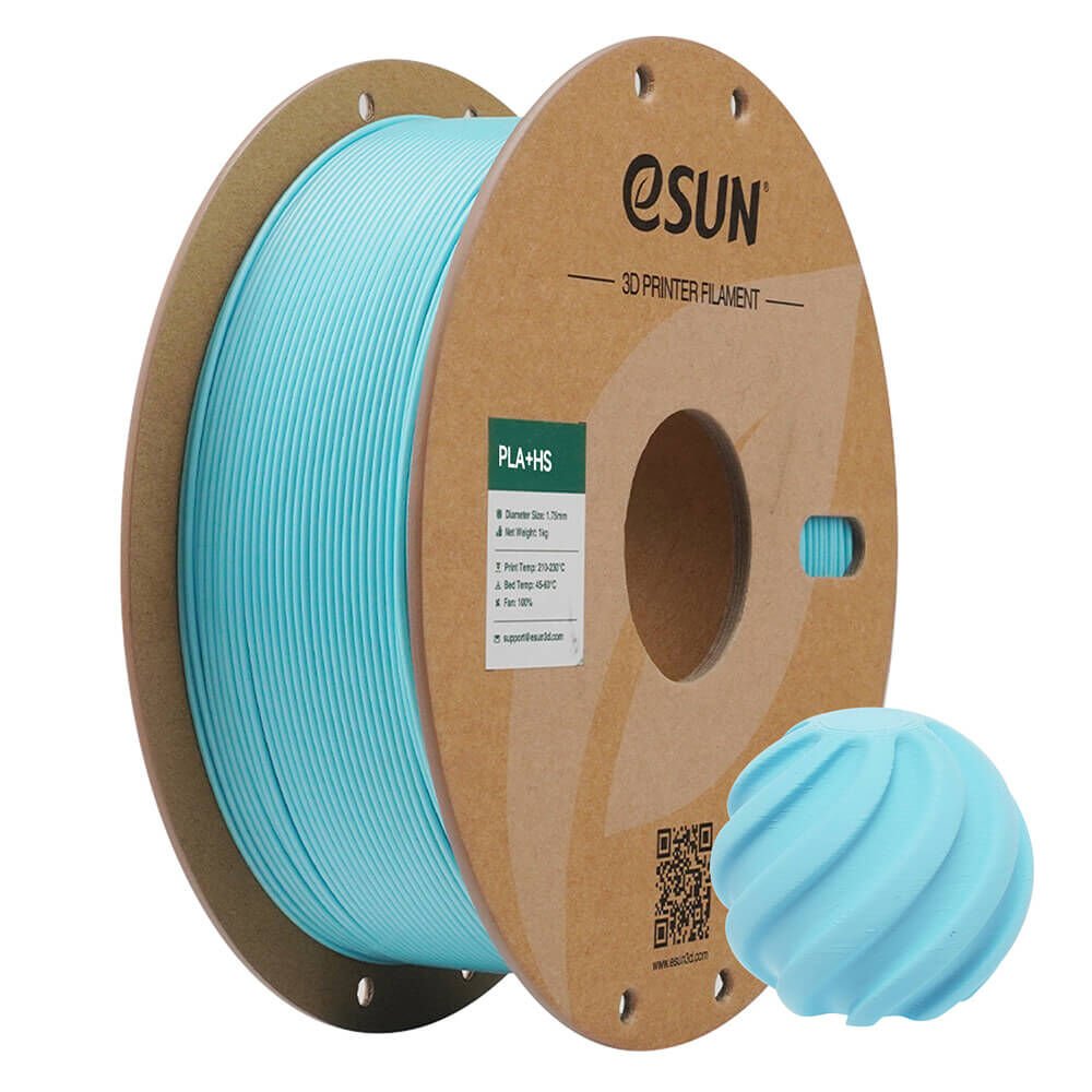 eSUN PLA+HS Filament 1.75 mm 1 Kg - Soft Mavi