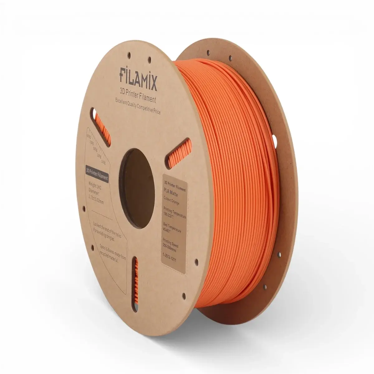 Filamix Mat PLA Filament Turuncu