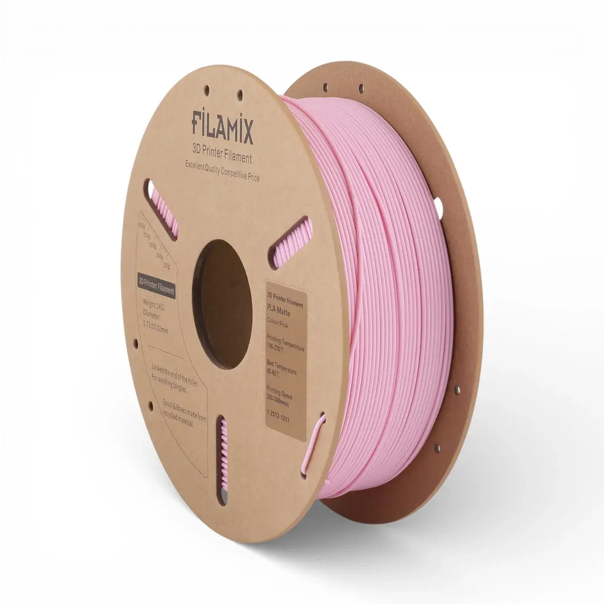 Filamix Mat PLA Filament Pembe