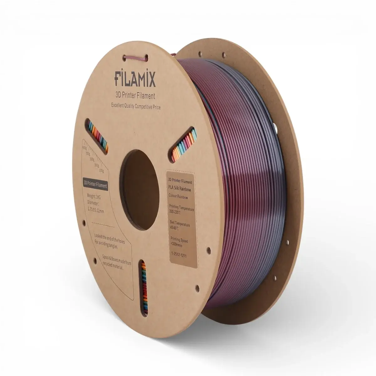 Filamix Silk Rainbow PLA Filament
