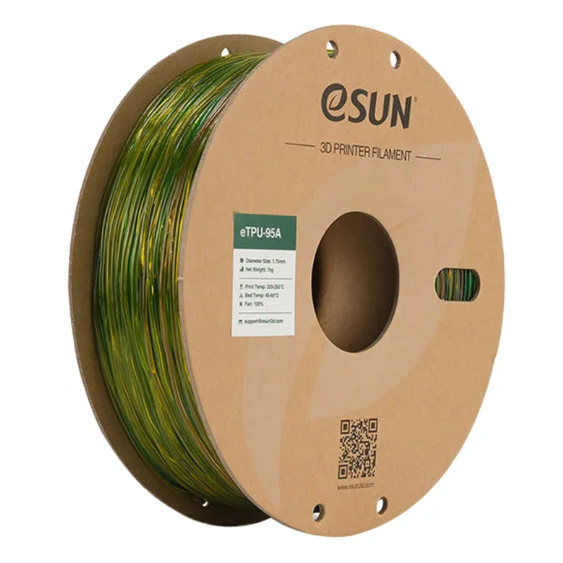 eSUN TPU-95A Filament 1.75 mm 1 Kg - Rainbow
