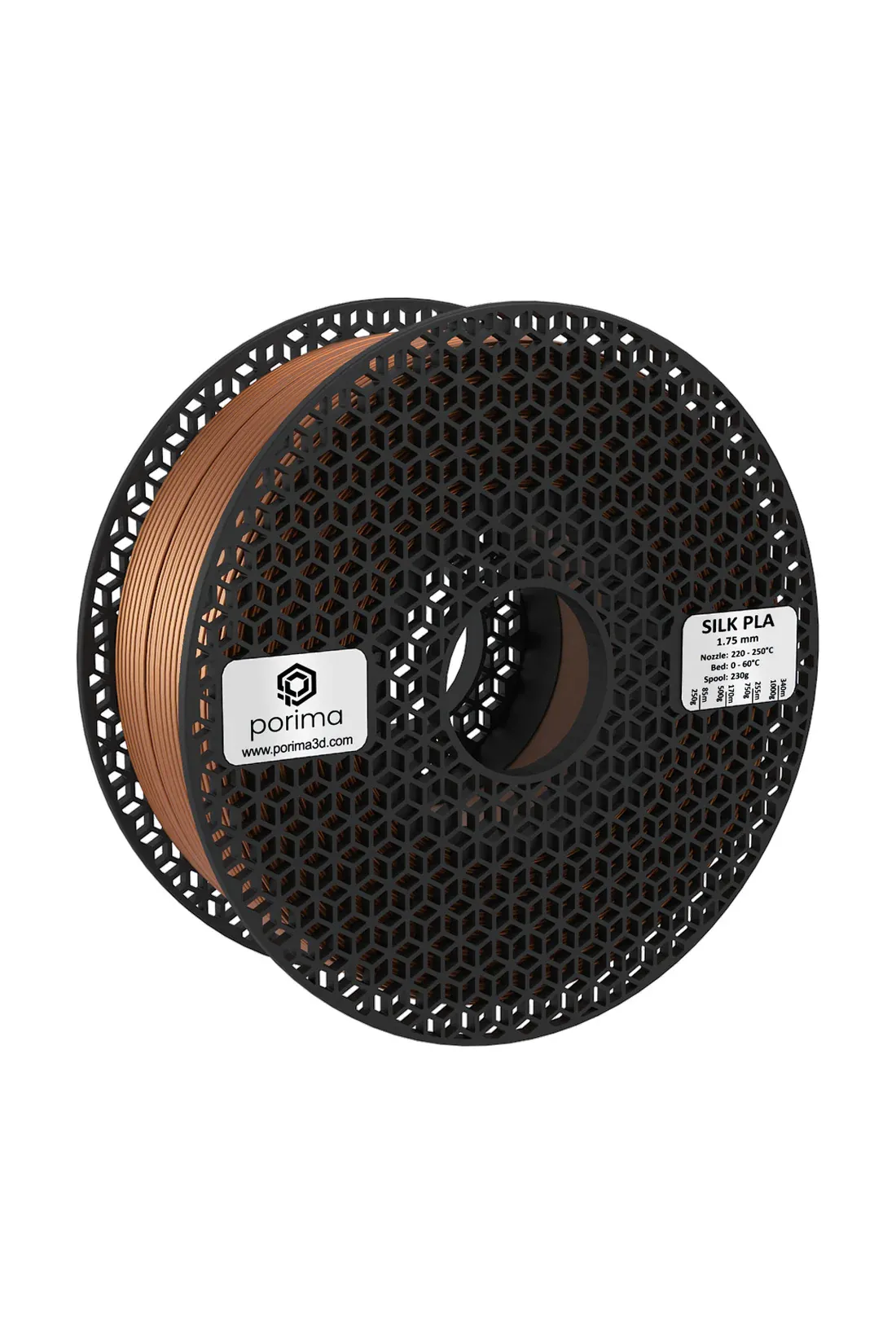 Porima Silk PLA Filament Bakır