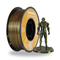 Kingroon Çift Renkli Silk PLA Filament 1.75 mm 1 Kg - Altın-Siyah