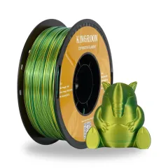 Kingroon Çift Renkli Silk PLA Filament 1.75 mm 1 Kg - Sarı-Yeşil