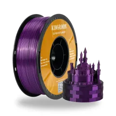 Kingroon Çift Renkli Silk PLA Filament 1.75 mm 1 Kg - Siyah-Mor