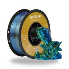 Kingroon Üç Renkli Silk PLA Filament 1.75 mm 1 Kg - Kırmızı-Sarı-Mavi