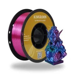 Kingroon Üç Renkli Silk PLA Filament 1.75 mm 1 Kg - Kırmızı-Yeşil-Mavi