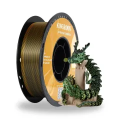 Kingroon Üç Renkli Silk PLA Filament 1.75 mm 1 Kg - Altın-Yeşil-Siyah