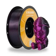 Kingroon Üç Renkli Silk PLA Filament 1.75 mm 1 Kg - Altın-Fuşya-Siyah