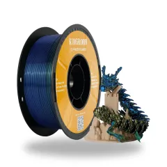 Kingroon Üç Renkli Silk PLA Filament 1.75 mm 1 Kg - Altın-Mavi-Yeşil