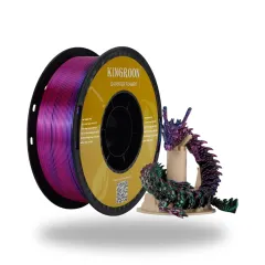 Kingroon Üç Renkli Silk PLA Filament 1.75 mm 1 Kg - Fuşya-Mavi-Yeşil