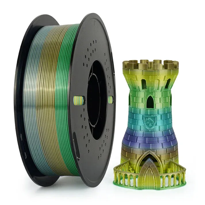 Kingroon Silk PLA Rainbow 1.75 mm 1 Kg - Forest