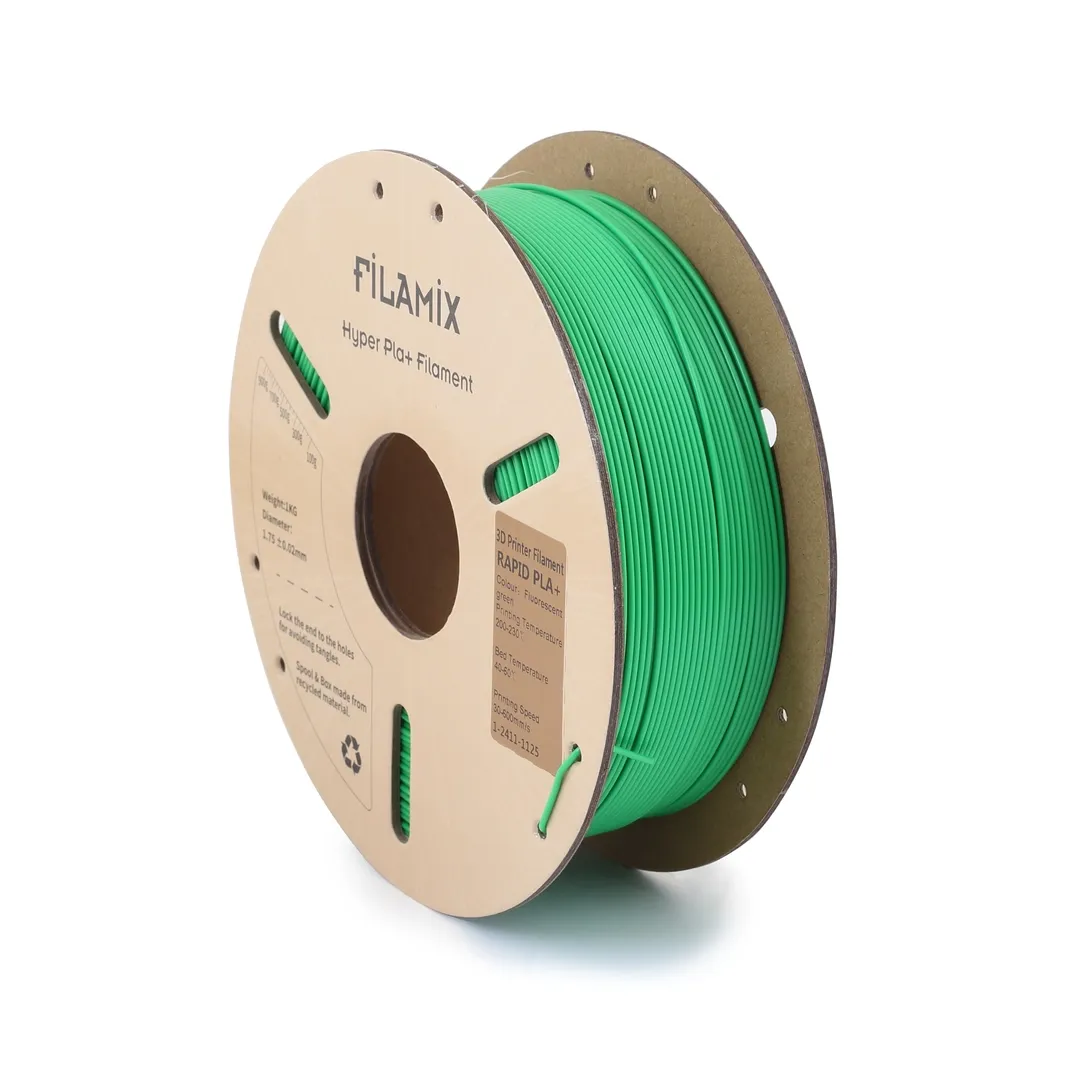 Filamix Hyper PLA+ Filament 1.75 mm 1 Kg - Floresan Yeşil
